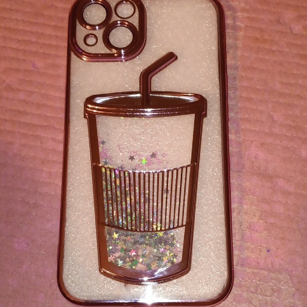 Stylish Brown Glitter Phone Case